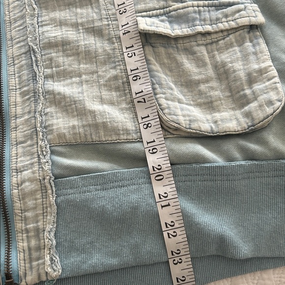 Oli & Hali Utility Jacket in Patchwork Light Blue - Picture 15 of 15